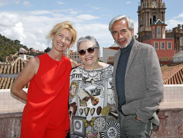 María Galiana con Imanol Arias y Ana Duato