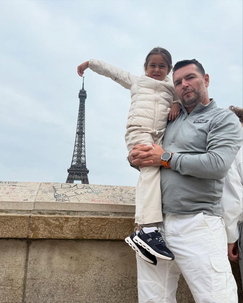 Martín Fuentes y su hija Emi.