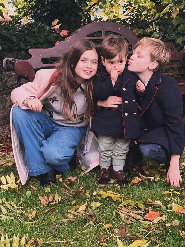 Amalia, Liam y Balthazar de Luxemburgo, hijos de los príncipes Félix y Claire 