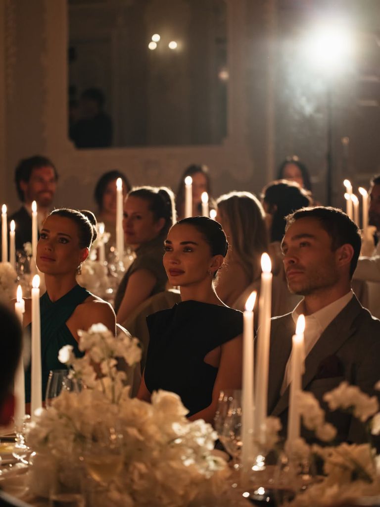 Amelia Spencer, Amy Jackson y Ed Westwick