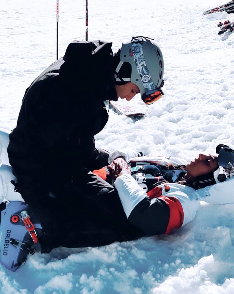 Otros años la influencer lo ha dado todo en la nieve