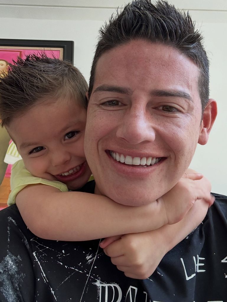 James Rodríguez celebró feliz los siete años de su hijo Samuel