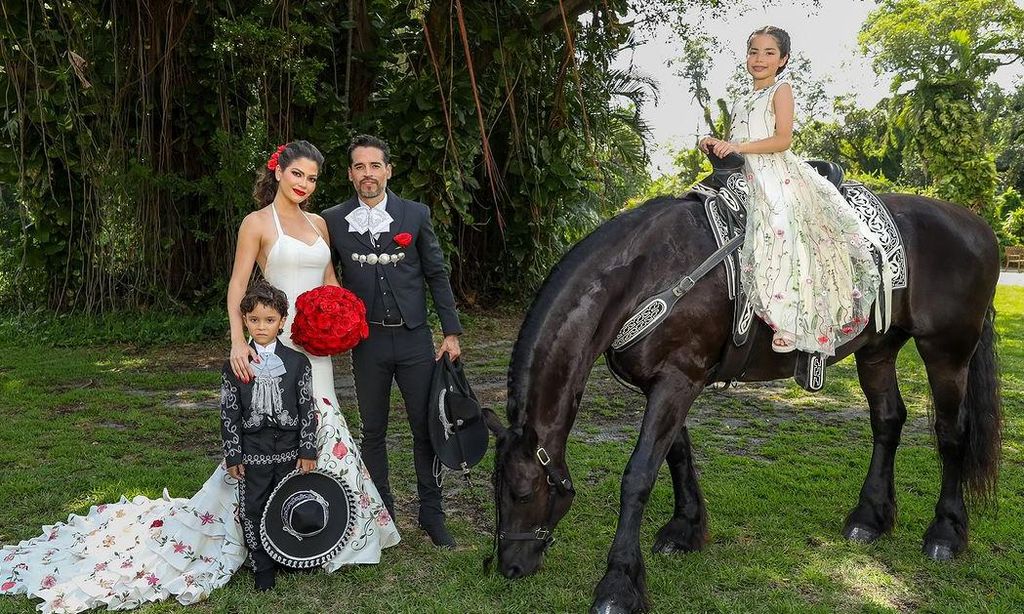 Ana Patricia Gámez y su esposo