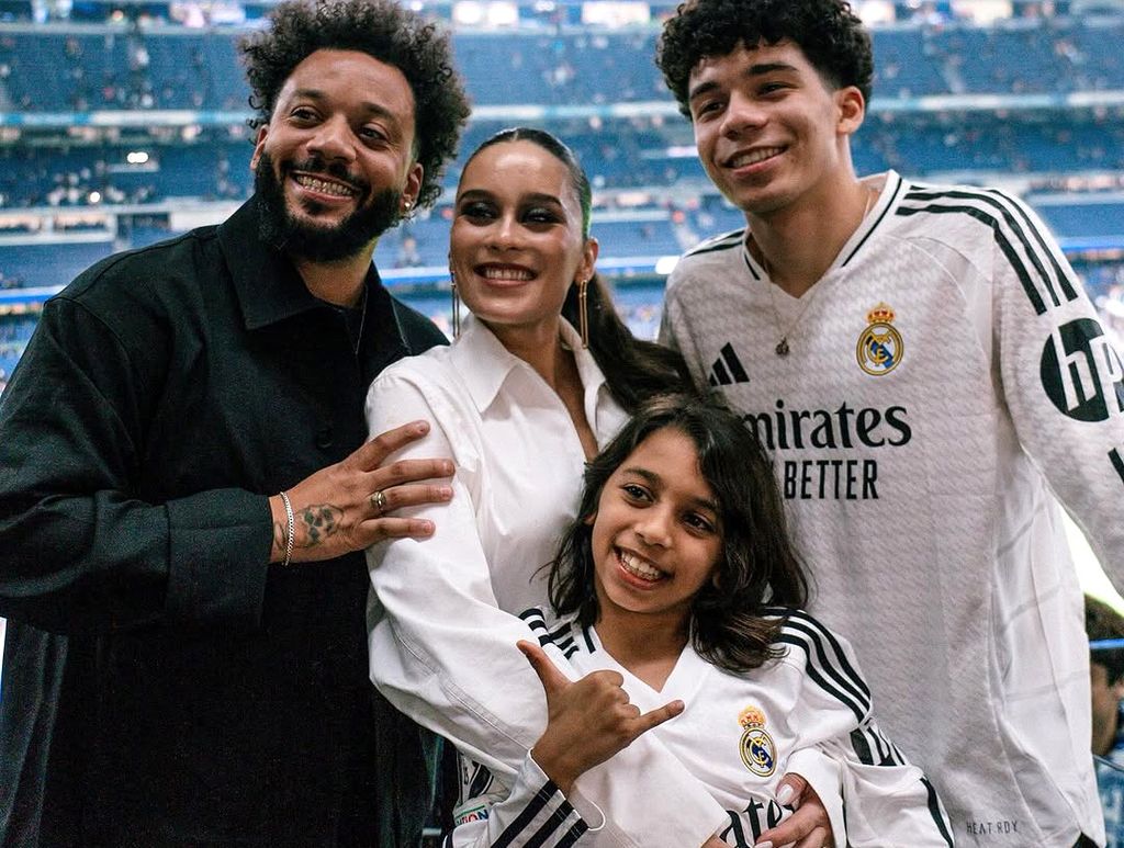 Marcelo junto a su familia