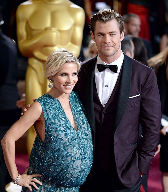 Elsa Pataky y Chris Hemswoth en los Oscar 2014