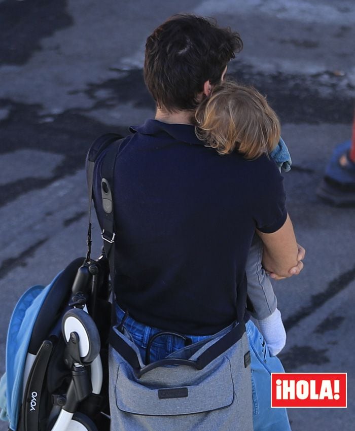 Cayetano Rivera con su hijo