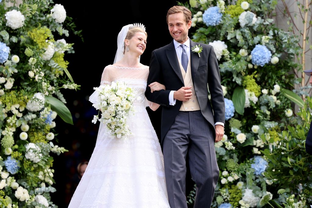 La boda de la princesa María Carolina de Liechtenstein  y Leopoldo Maduro en la catedral de Vaduz