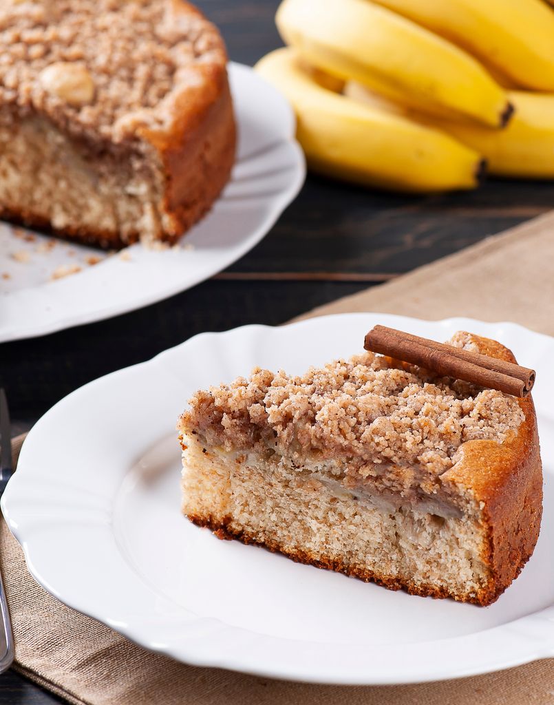 Cuca de banana, postre típico del sur de Brasil.
