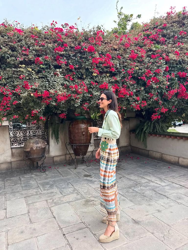 Sassa de Osma pasando la Navidad en Lima, Perú con su familia.