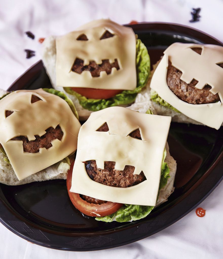 Hamburguesas de Halloween.