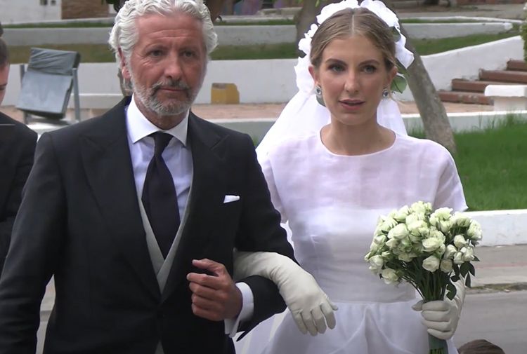 Luisa Bergel vestida de novia