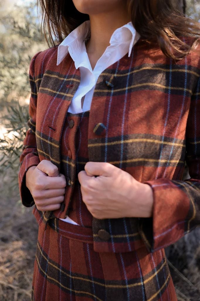 Look de tartán de Copines.