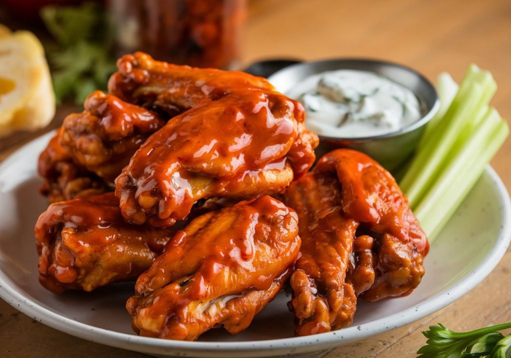 Alitas de pollo al estilo de EEUU.