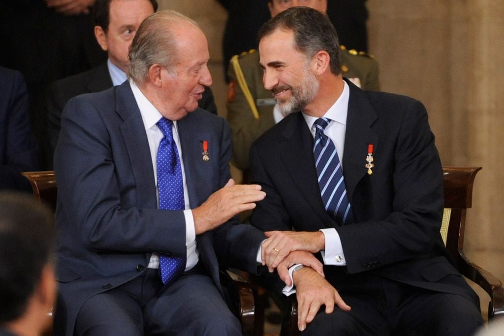 Don Juan Carlos y Felipe VI en 2015