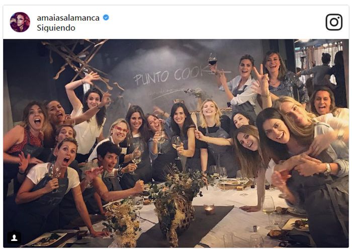 Amaia Salamanca celebra su cumpleaños con una 'cooking party'