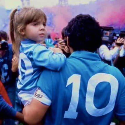Foto de Dalma y Maradona