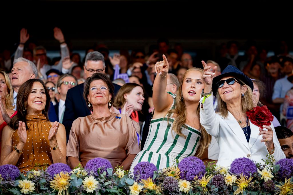 Mary de Dinamarca, Amalia de Holanda y la infanta Elena en la ceremonia inaugural del 2026 FEI World Championships 