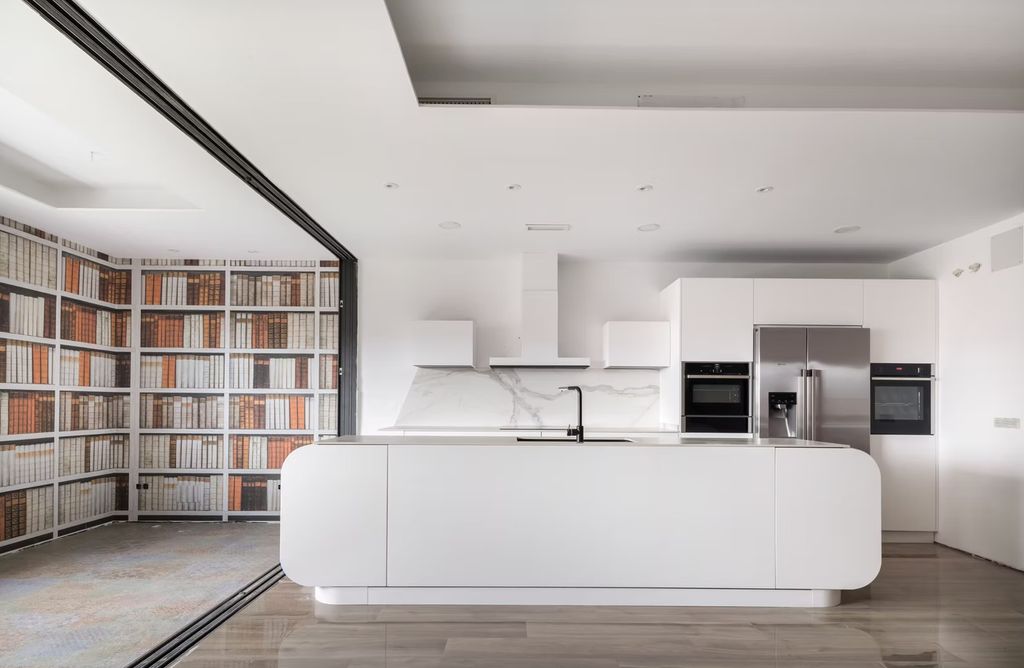 Cocina con formas orgánicas