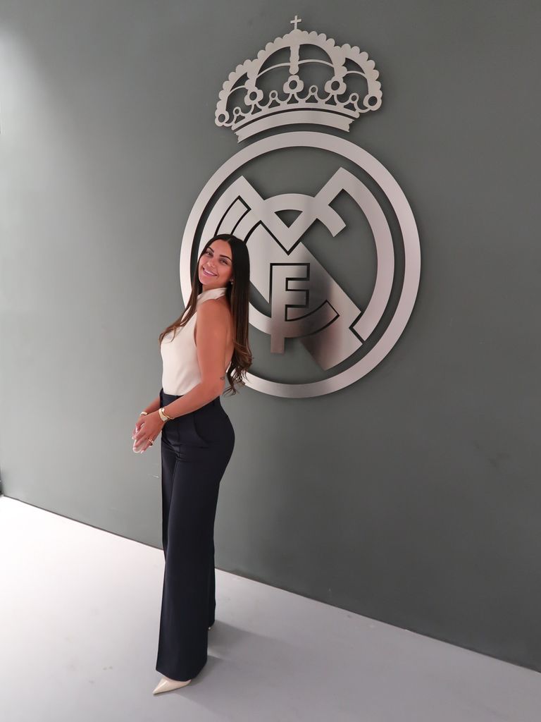 La mujer del futbolista, este lunes en la Ciudad Deportiva de Valdebebas