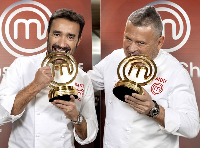 Juanma Castaño y Miki Nadal, ganadores de MasterChef Celebrity 6