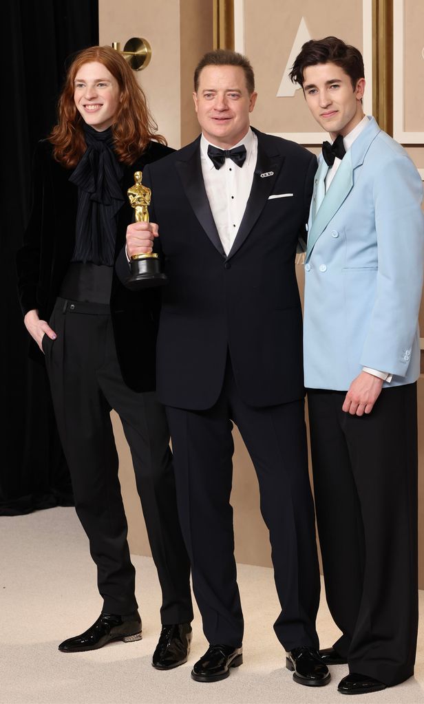 brendan fraser y sus hijos
