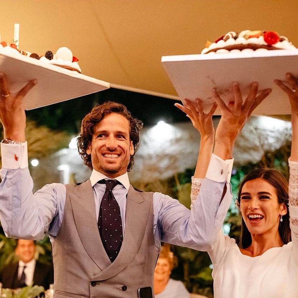 Feliciano López y Sandra Gago