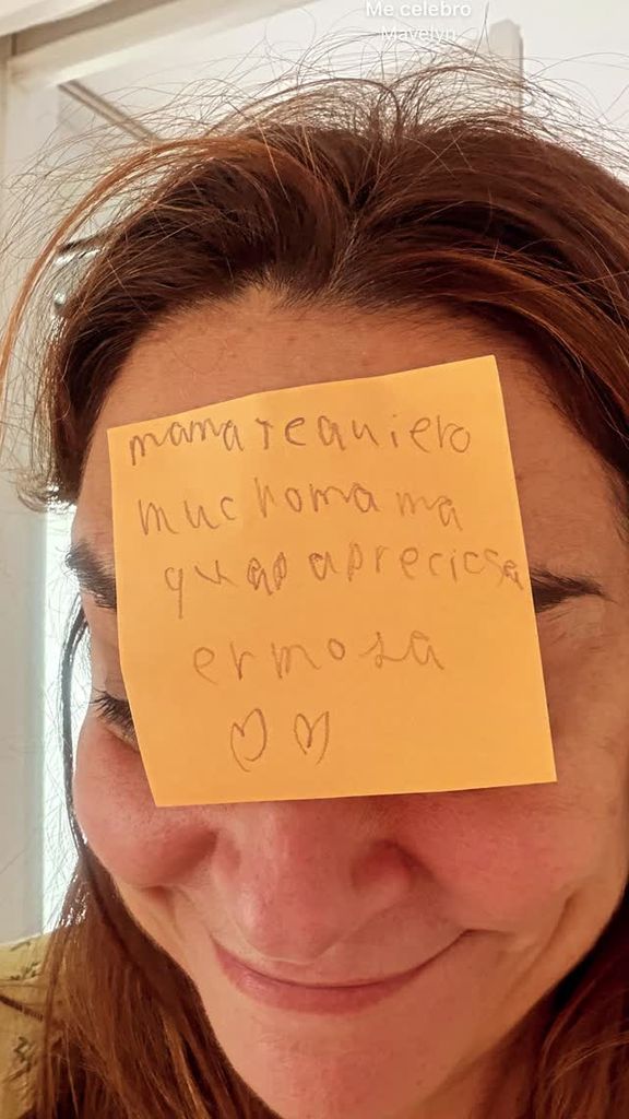 Toñi Moreno presume de la nota escrita por su hija