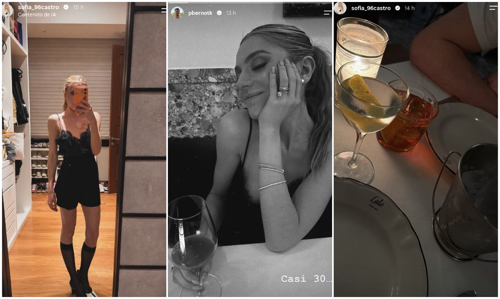 Sofía Castro tuvo una especial cena precumpleañera junto a Pablo Bernot.