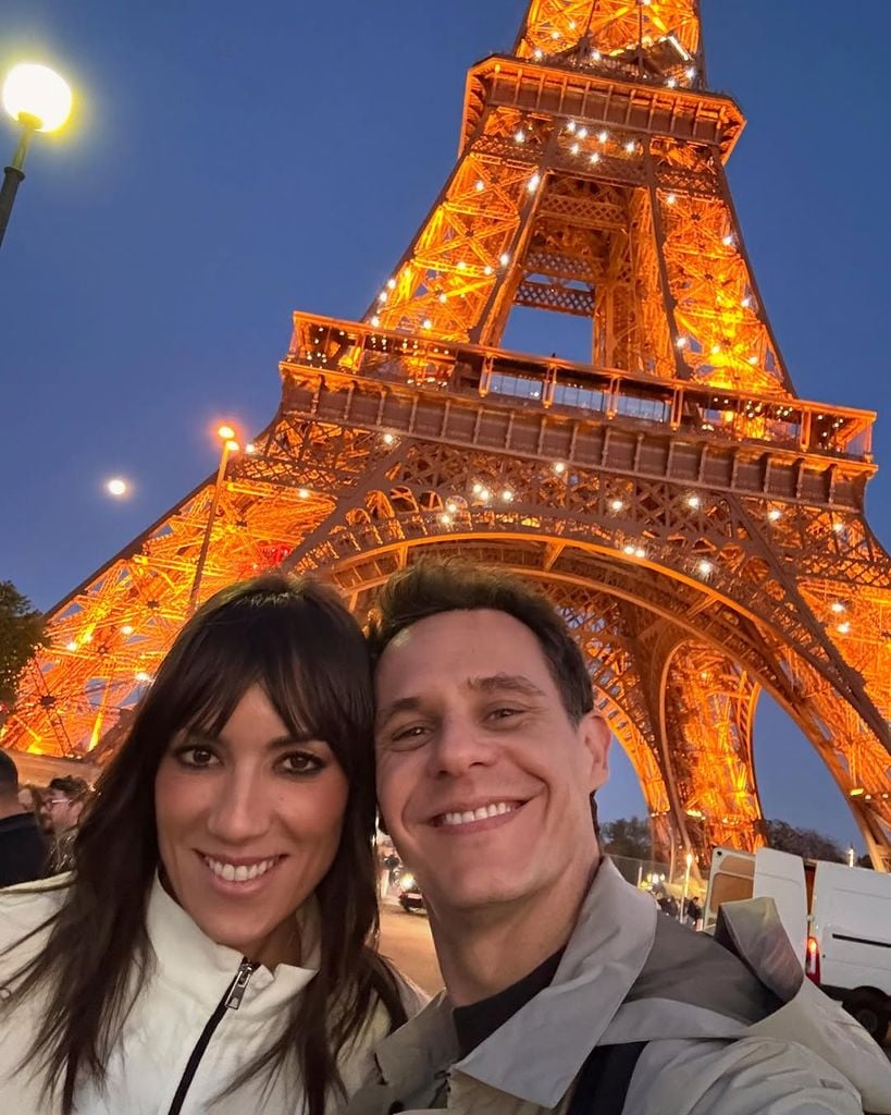 Patricia Pardo y Christian Gálvez en París