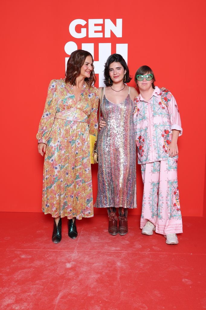 Samantha Vallejo-Nágera con sus hijos, Cloe y Roscón, en los GEN ¡H!