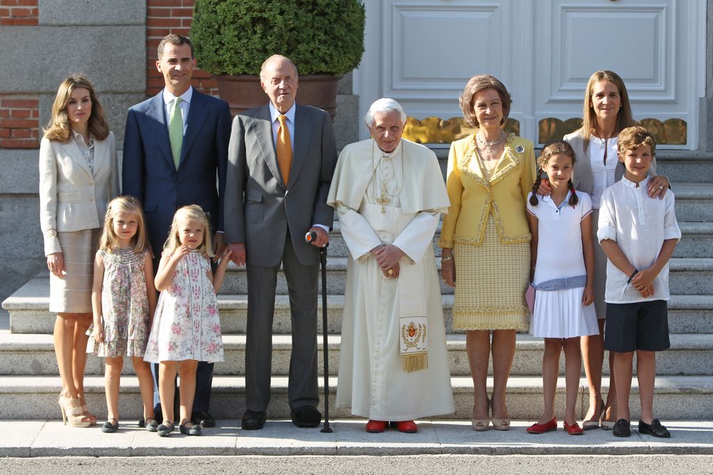 Audiencia Real al papa Benedicto XVI en Madird por la JMJ, 2011.