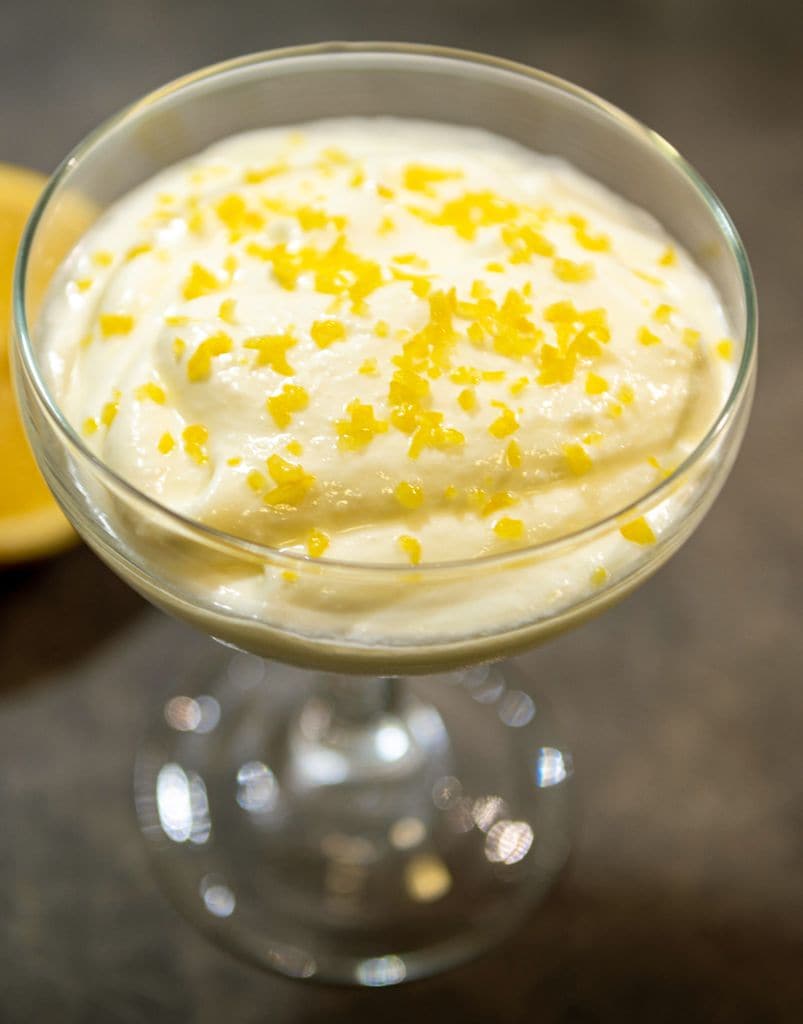 Mousse de limón.