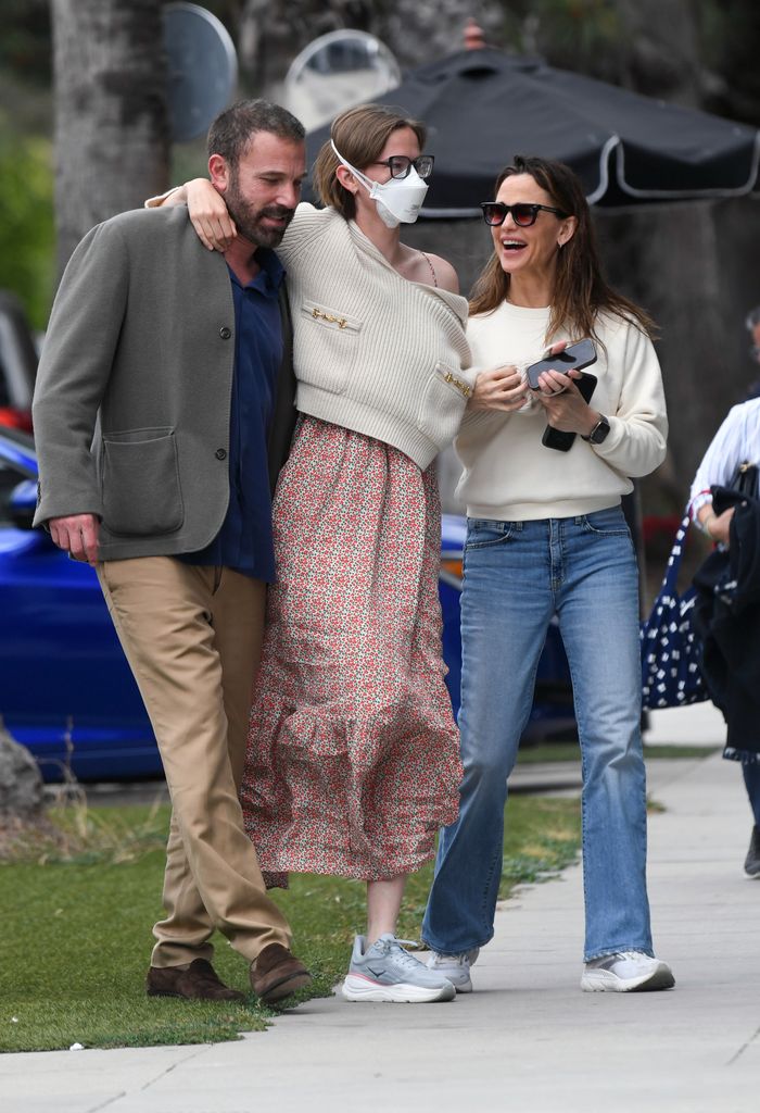 Ben Affleck y Jennifer Garner parecían de buen humor pese a las circunstancias.