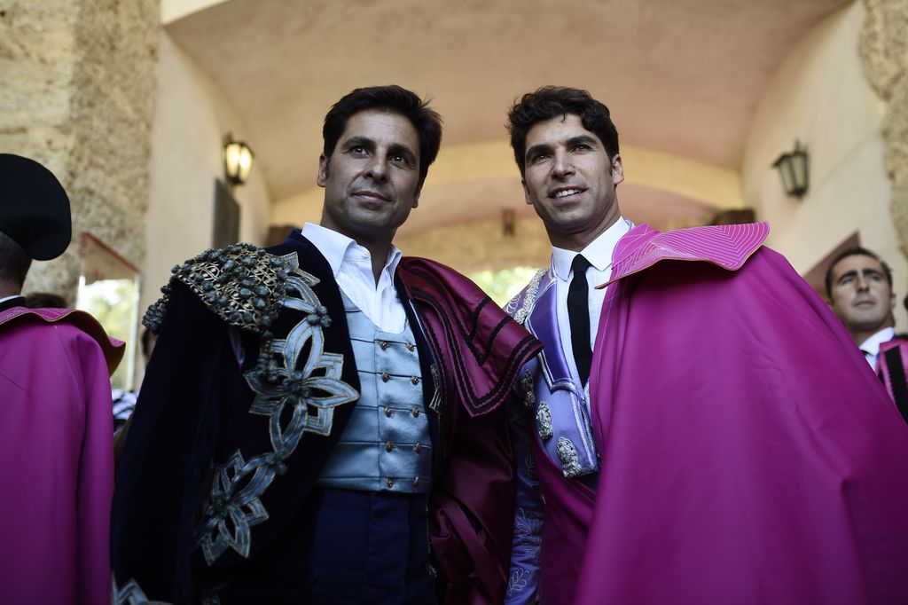 Los toreros Francisco y Cayetano Rivera durante la 61 edición de la corrida Goyesca de Ronda perteneciente a la Feria de Pedro Romero 2017