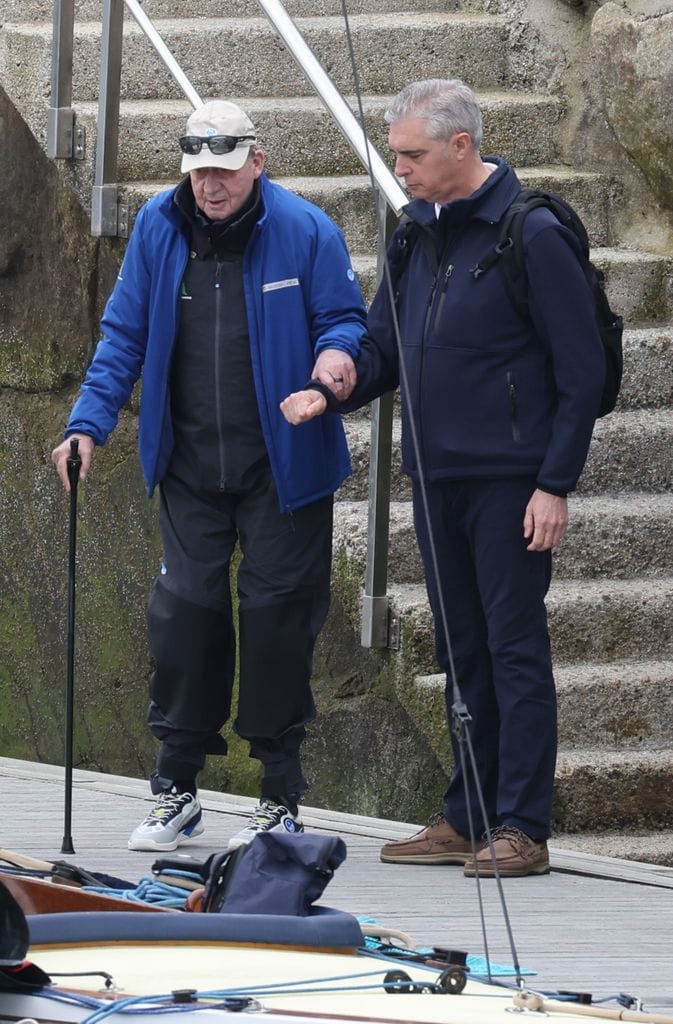King Emeritus Juan Carlos I in Sanxenxo 25 april 2025