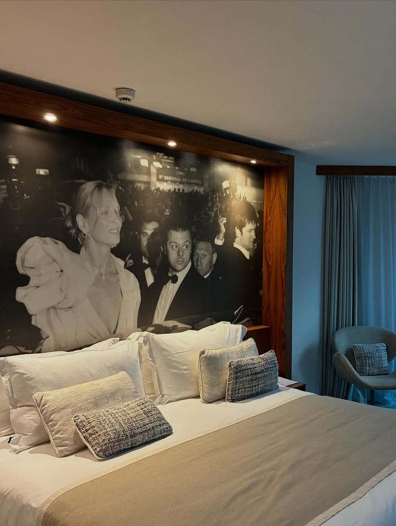 El interior de la habitación de la actriz