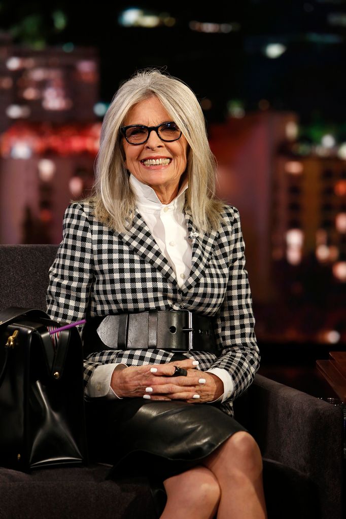 JIMMY KIMMEL LIVE - "Jimmy Kimmel Live" airs every weeknight at 11:35 p.m. EST and features a diverse lineup of guests that includes celebrities, athletes, musical acts, comedians and human-interest subjects, along with comedy bits and a house band. The guests for Monday, June 12 included Diane Keaton ("AFI Life Achievement Award: A Tribute to Diane Keaton"), Lonzo and LaVar Ball and musical guest Phoenix. (Randy Holmes/Disney General Entertainment Content via Getty Images)
DIANE KEATON