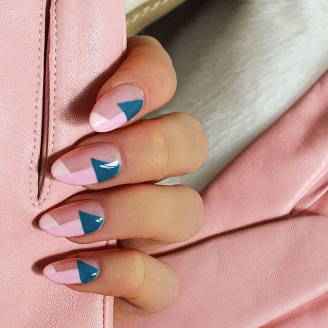 tendencia para pintar las u as de estilo geom trico