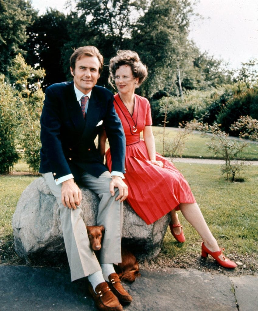 Margarita de Dinamarca y el príncipe Henrik