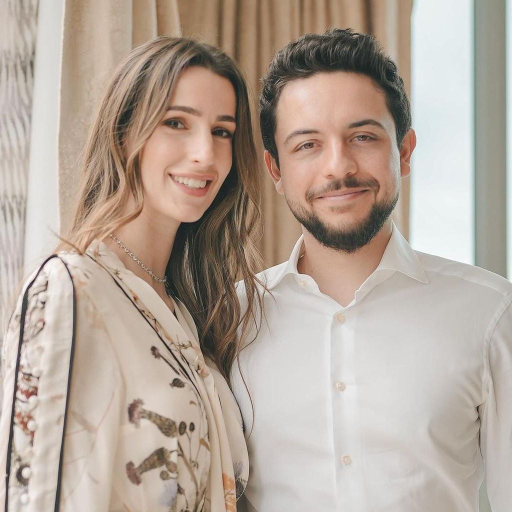 El príncipe Hussein y la princesa Rajwa de Jordania