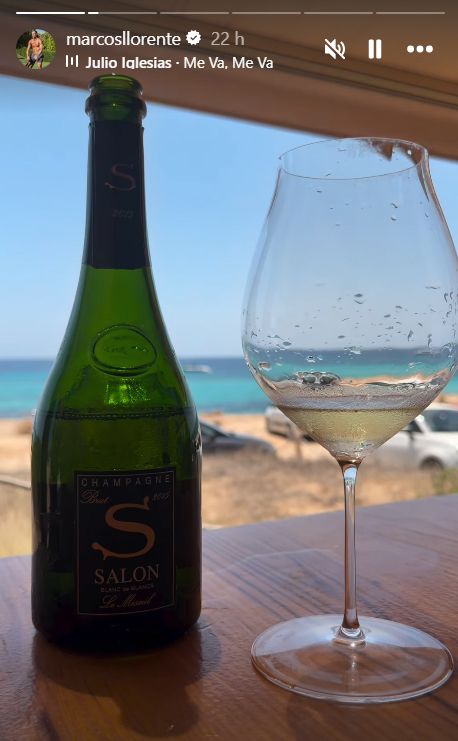 El exclusivo champán del almuerzo de Llorente es Salon Brut 2015 Blanc de Blancs Le Mesnil, elaborado con uva chardonnay.