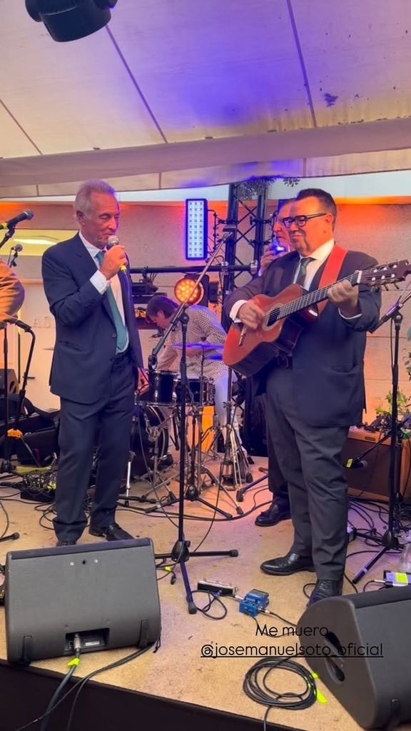 José Manuel Soto también se arrancó a cantar
