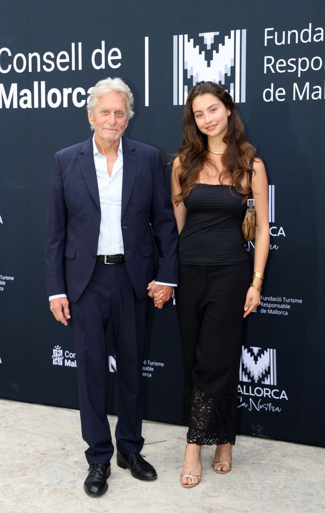MALLORCA, SPAIN - AUGUST 03: Michael Douglas with his daughter, Carys Zeta Douglas, during the first edition of the âMallorca, Land of Honourâ awards, on 3 August 2026, in Mallorca (Balearic Islands, Spain). (Photo By Raul Terrel/Europa Press via Getty Images)