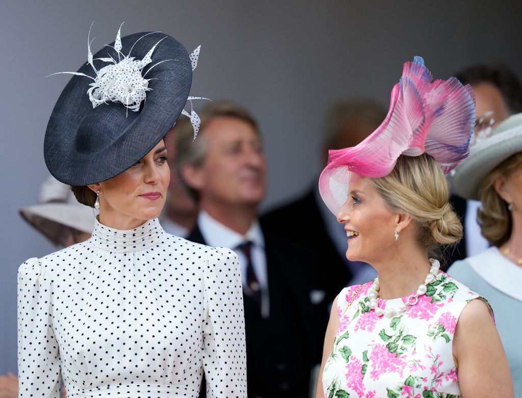 Kate Middleton y la duquesa Sophie de Edimburgo en el Día de la Jarretera de 2023