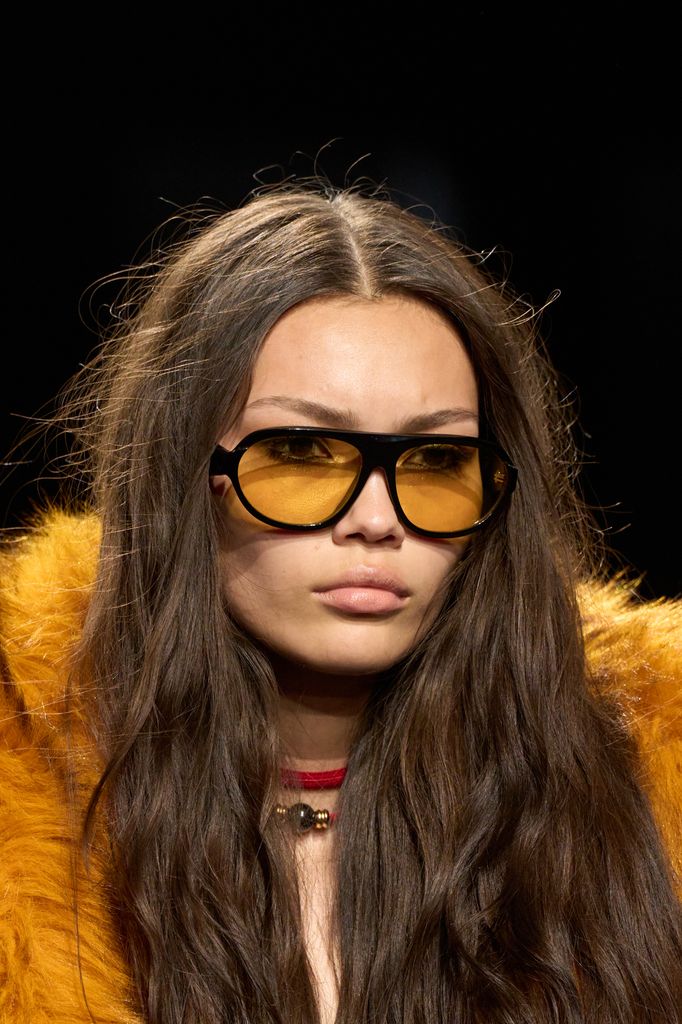 Los lentes de aviador fueron protagonistas en pasarelas como la de Nina Ricci para FW25
