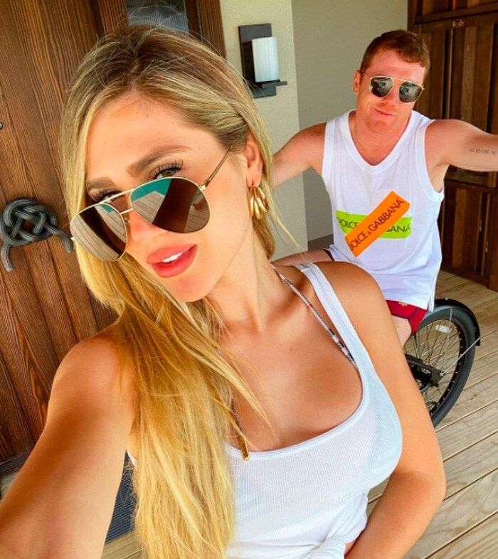 Canelo Alvarez y su esposa Fernanda Gómez