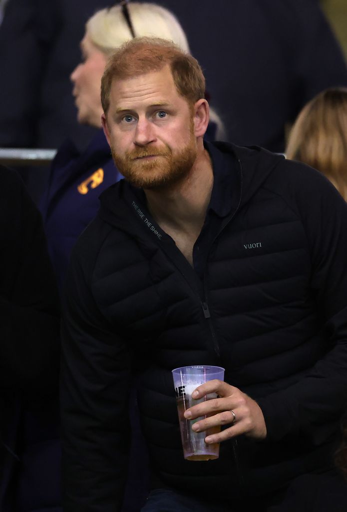 El príncipe Harry en el partido de rugby entre los Leicester Tigers y el Gloucester Rugby