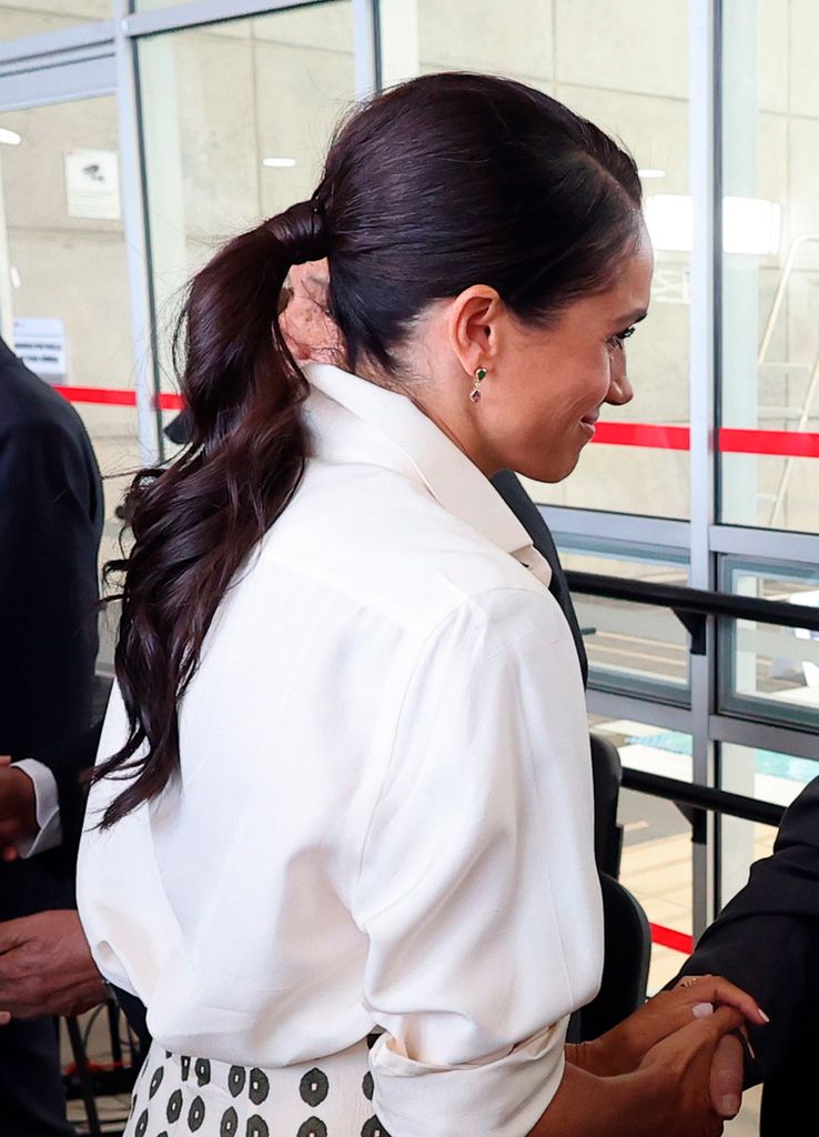 Meghan Markle durante su viaje a Colombia