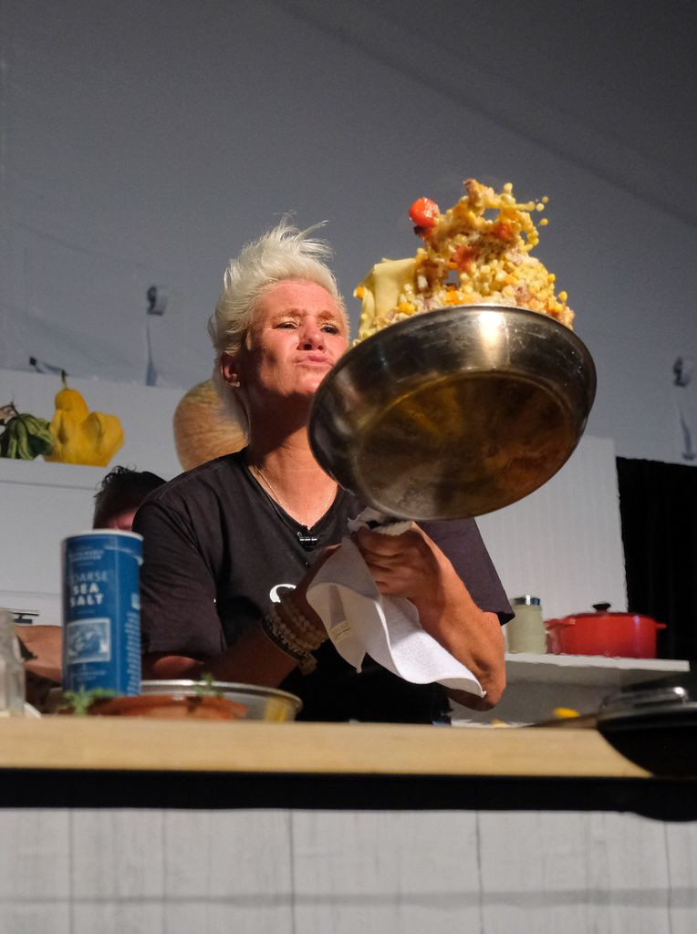 NASHVILLE, TN - SEPTEMBER 14:  Anne Burrell attends the Music City Food + Wine Festival's Friday Night Throwdown at Bicentennial Capitol Mall State Park on September 14, 2018 in Nashville, Tennessee.  (Photo by Jason Kempin/Getty Images for Music City Food and Wine Festival )
