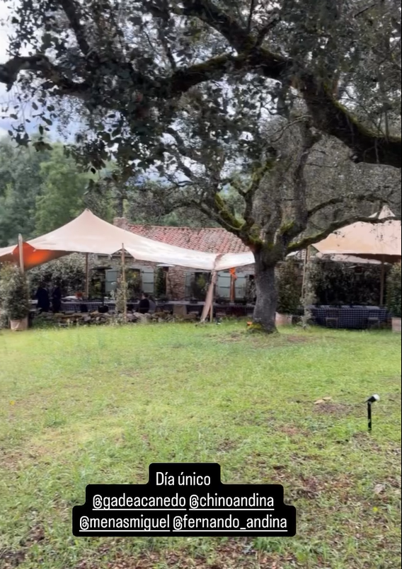 Carpa donde se desarrolló el convite